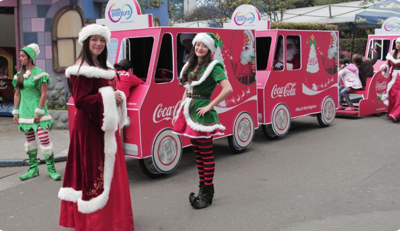 Publicidad de Caravana Coca Cola en eventos publicitarios