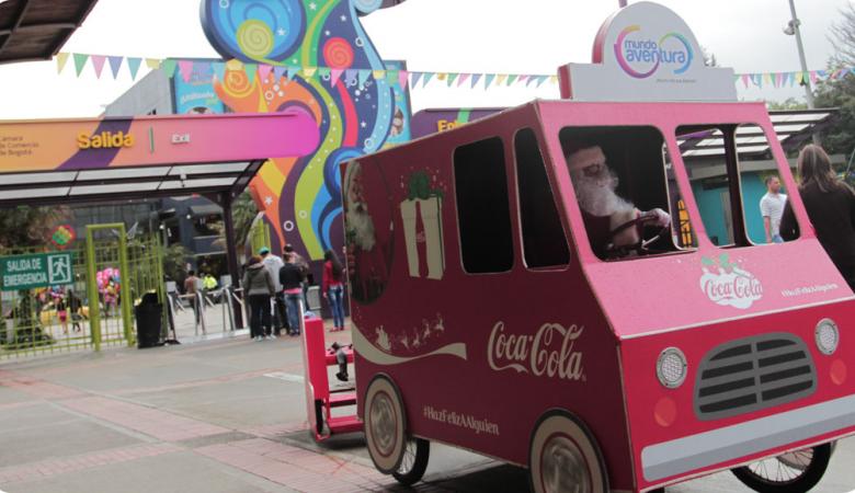 Publicidad de Caravana Coca Cola en eventos publicitarios