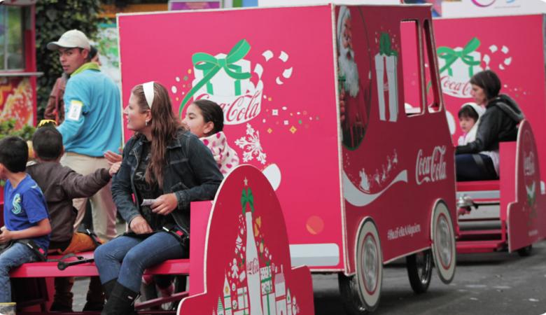 Publicidad de Caravana Coca Cola en eventos publicitarios