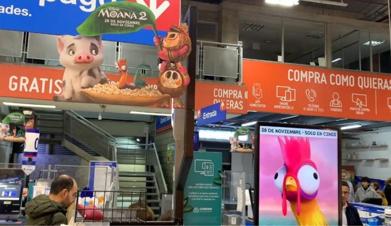 Publicidad DOOH en Homecenter